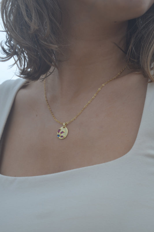 Colorful Sun Necklace